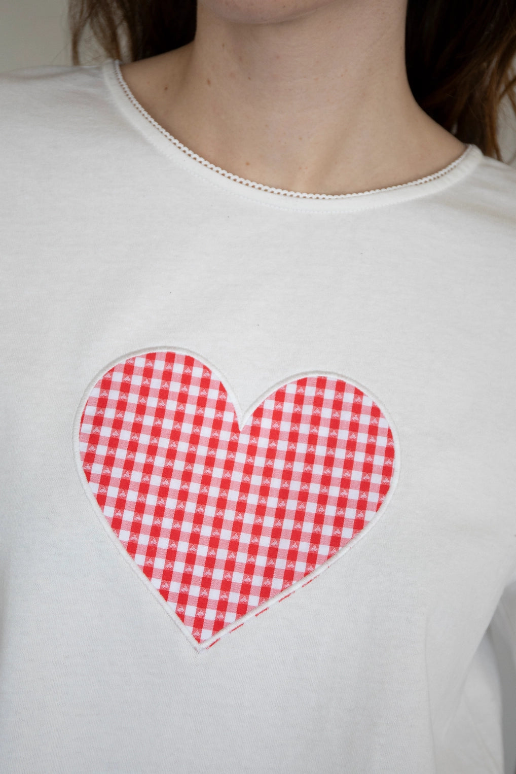 Heart patch tee