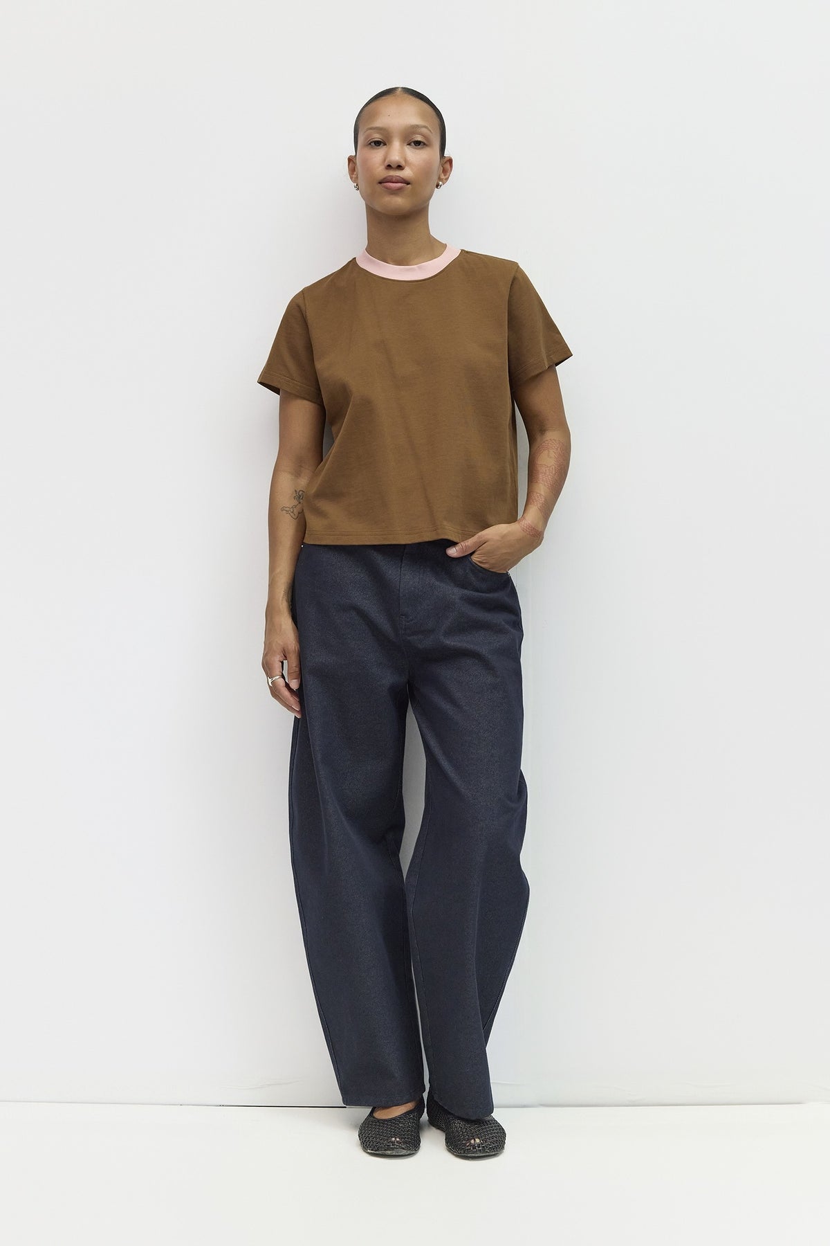 The Chloe Top | Brown-Pink