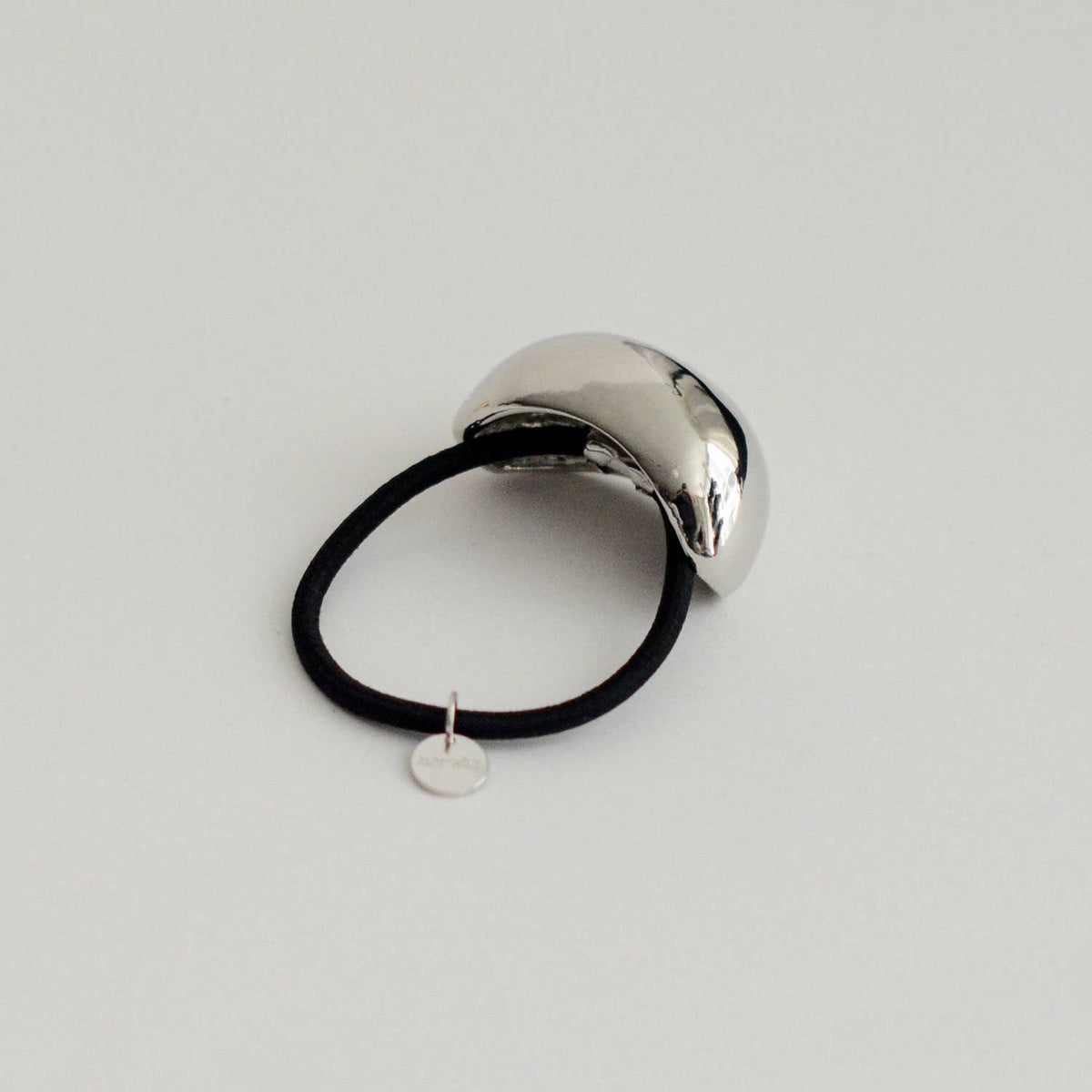 Bold Crescent Metal Cuff Hair Tie | Silver