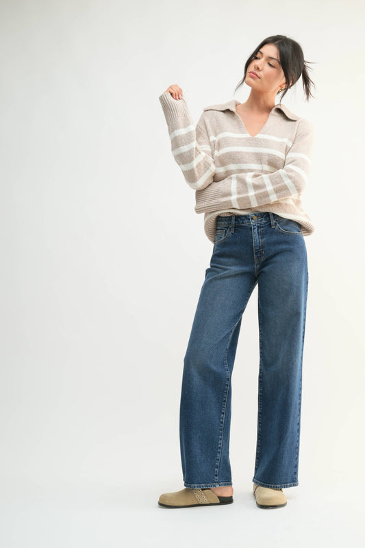 The Mid Rise Wide Leg