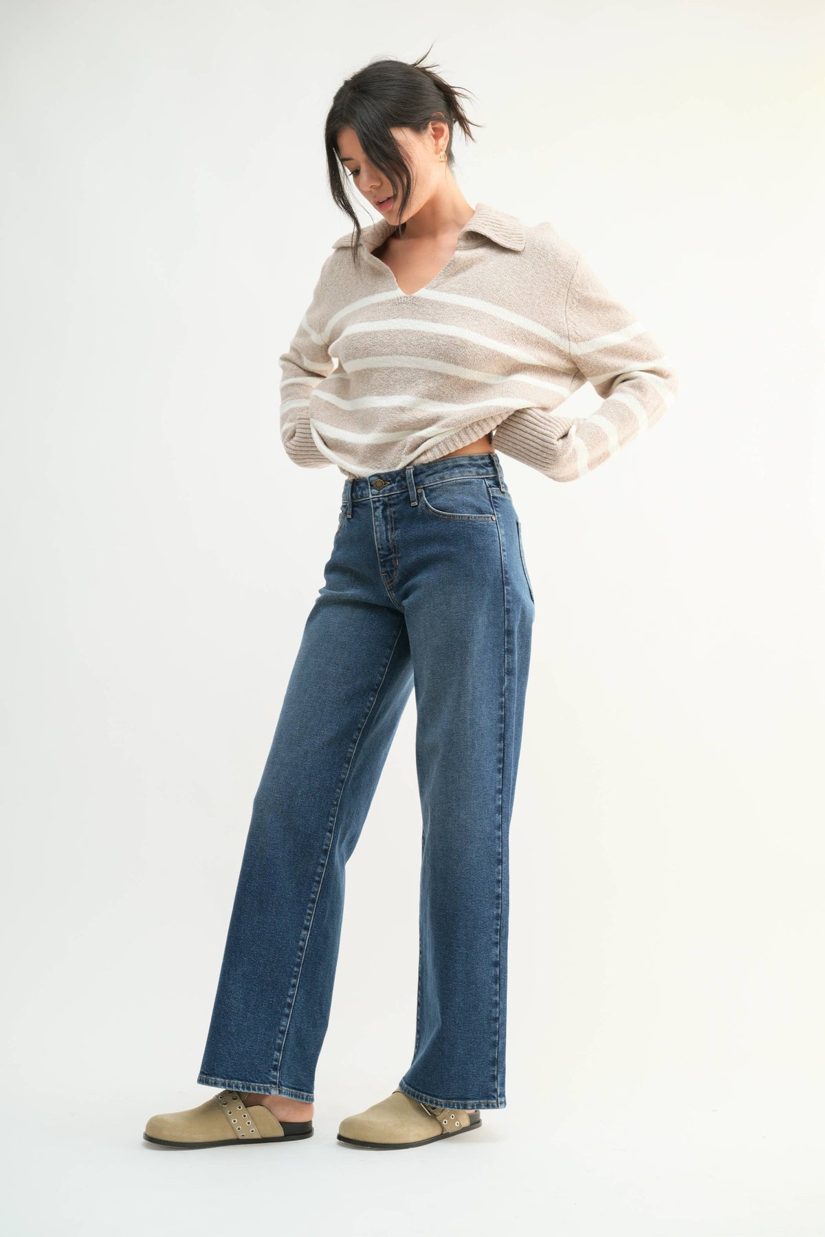 The Mid Rise Wide Leg