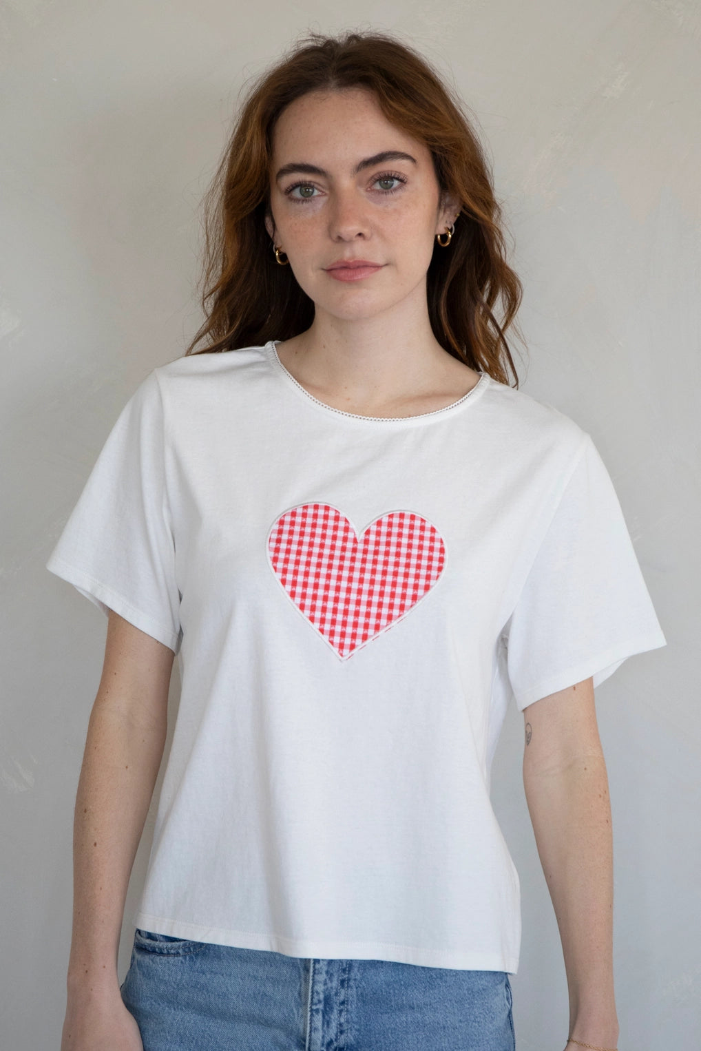 Heart patch tee