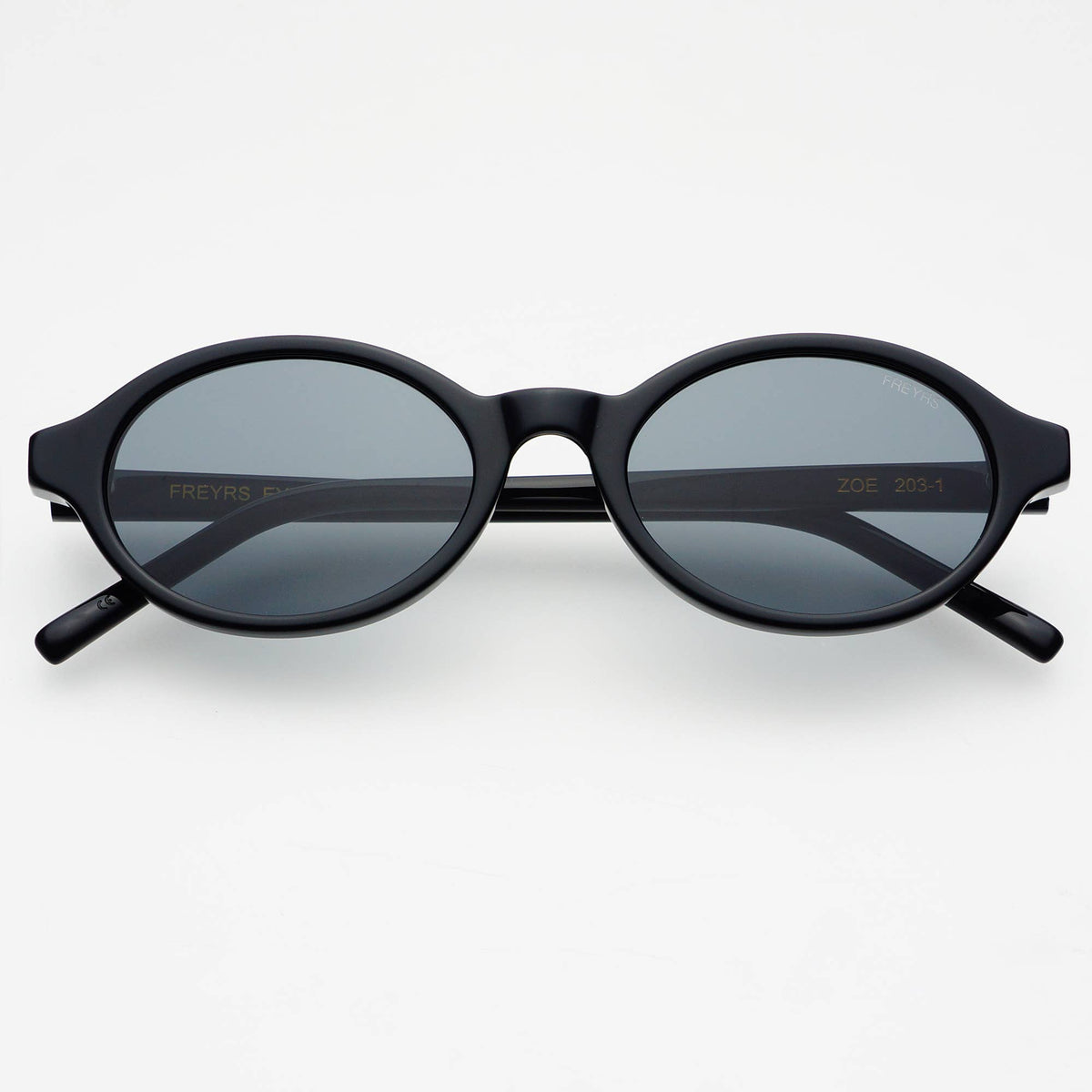 Zoe Round Womens Sunglasses | Black
