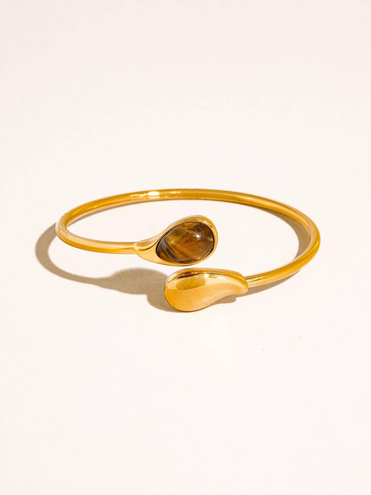 Harbor 1 Open Cuff Stone Bracelet