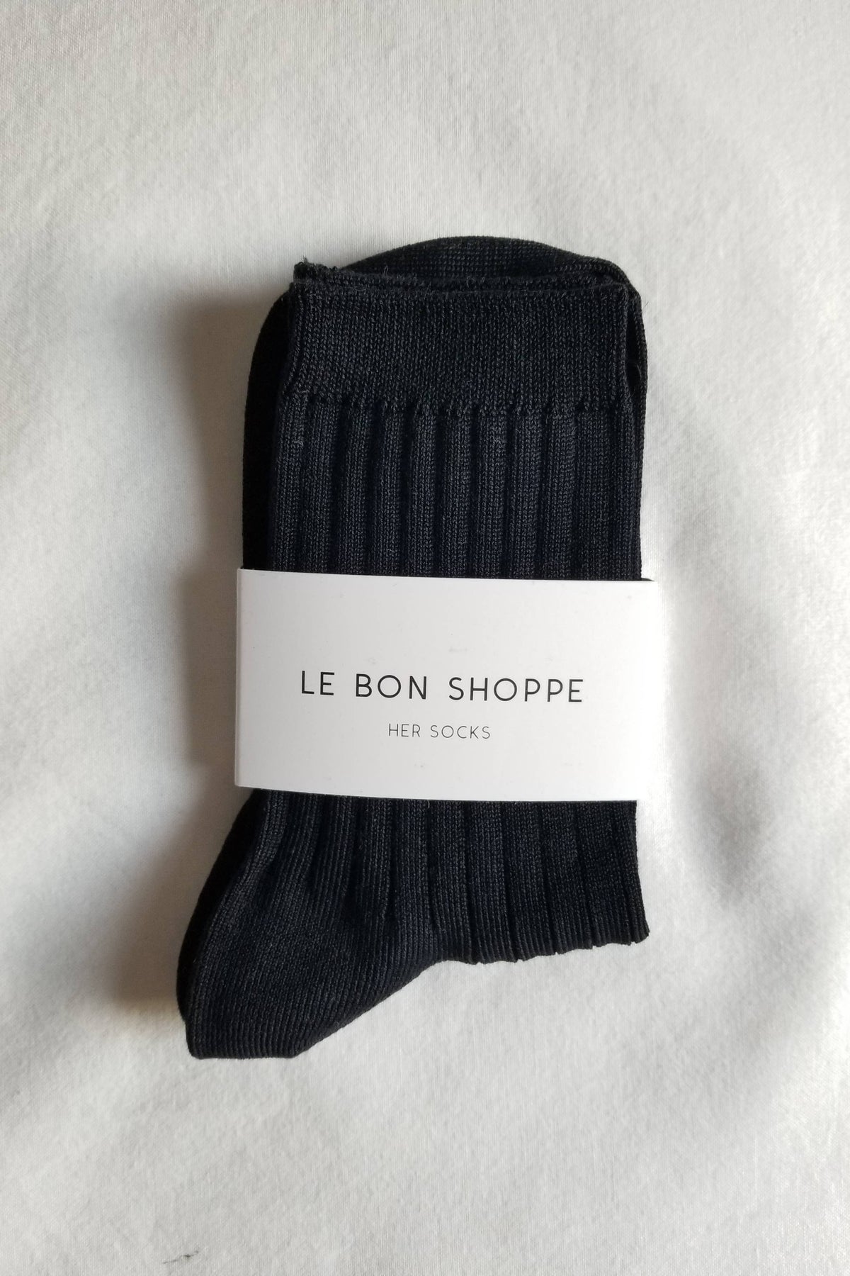 Her Socks - Mercerized Combed Cotton Rib: Pesto