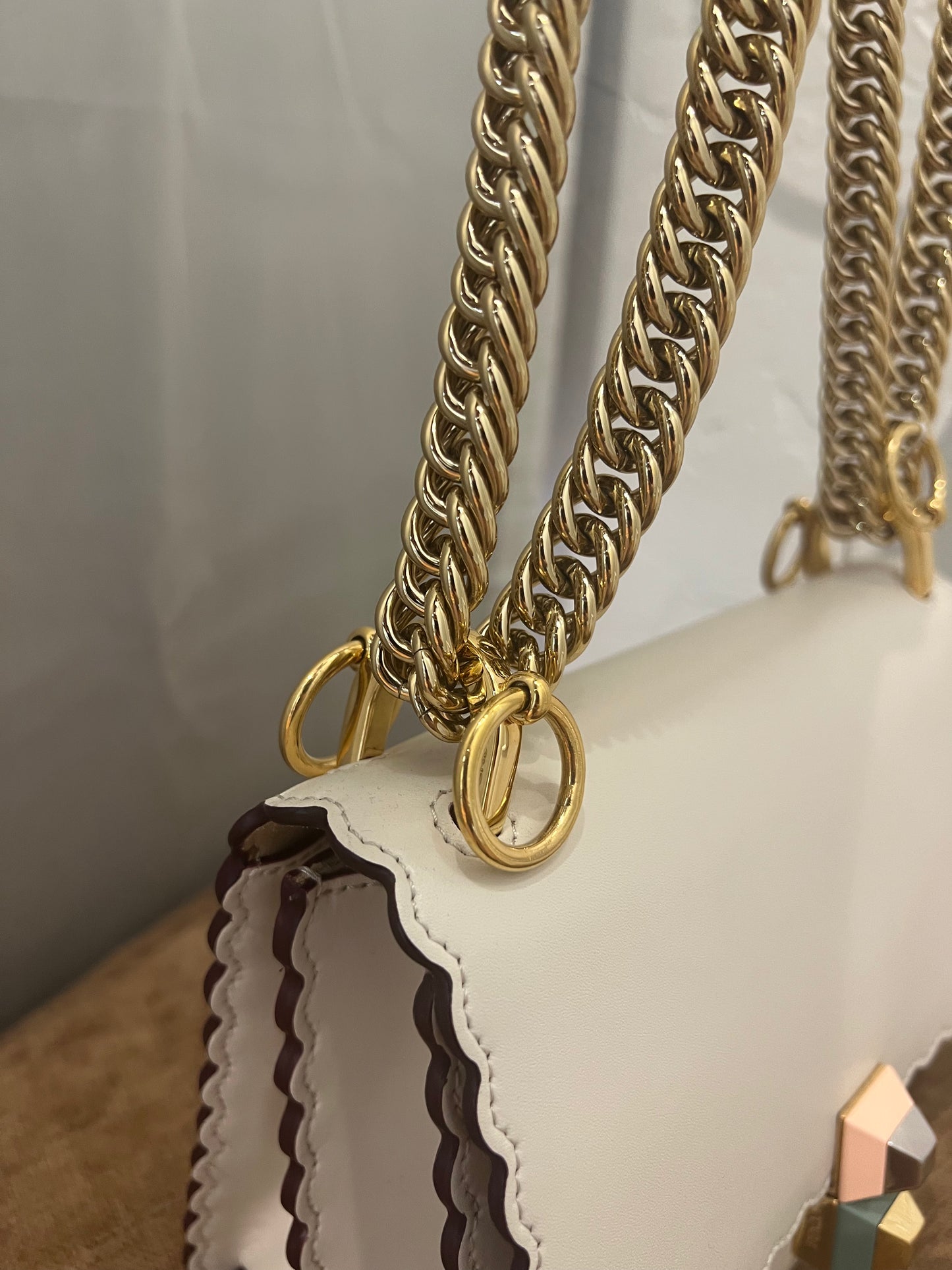 Fendi Creme Kan Bag