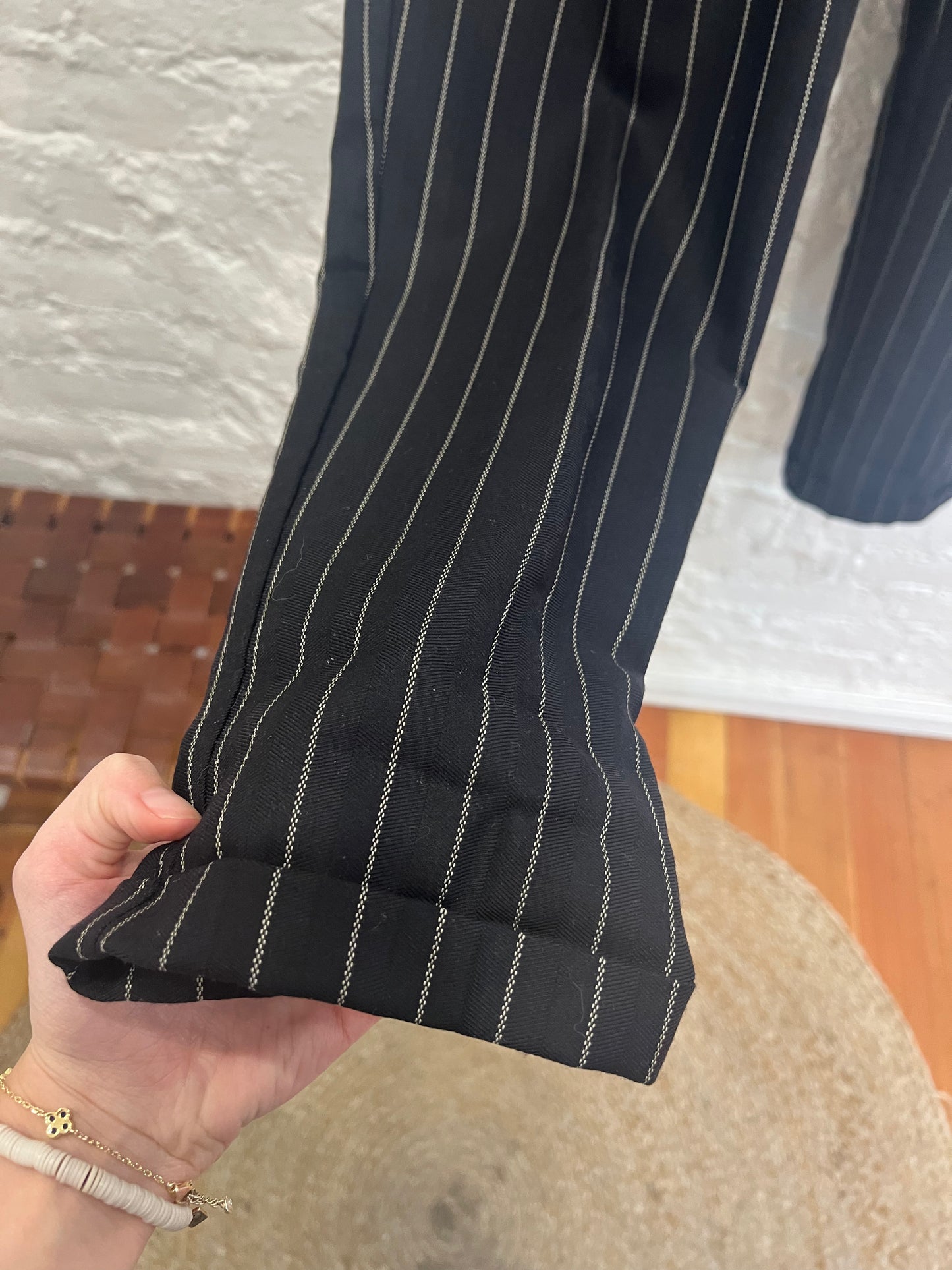 Stella McCartney black striped pants