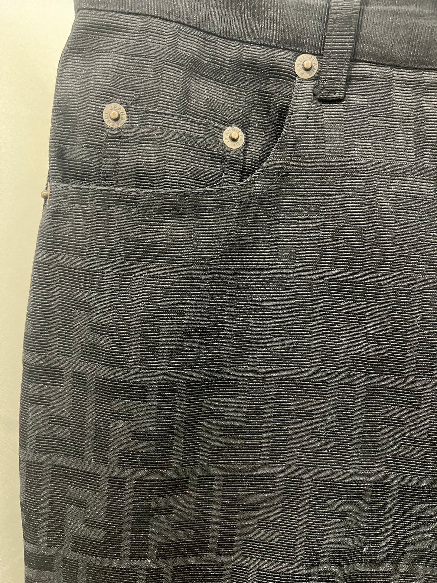 Fendi vintage black logo pants