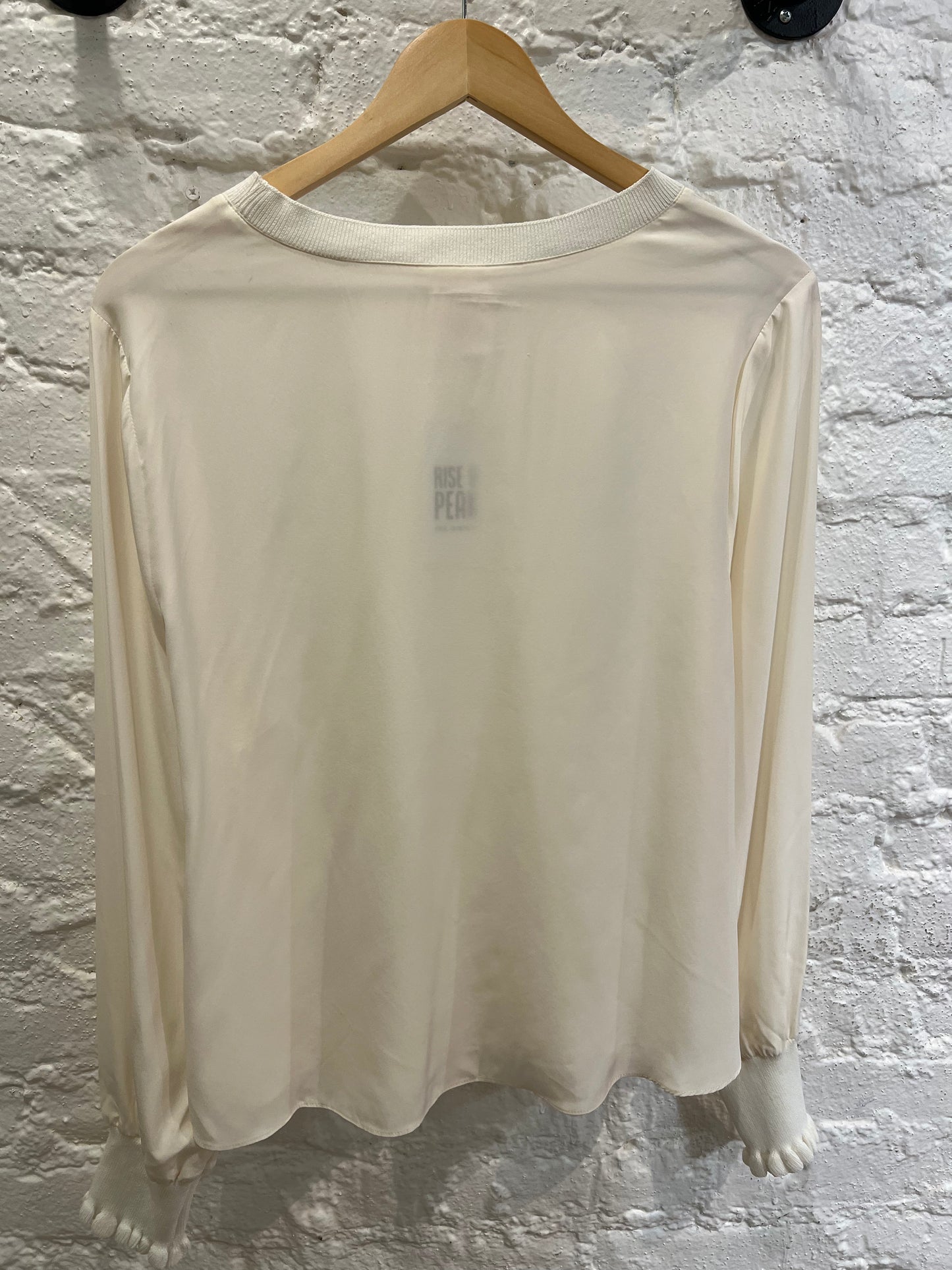Cinq a sept cream silk blouse