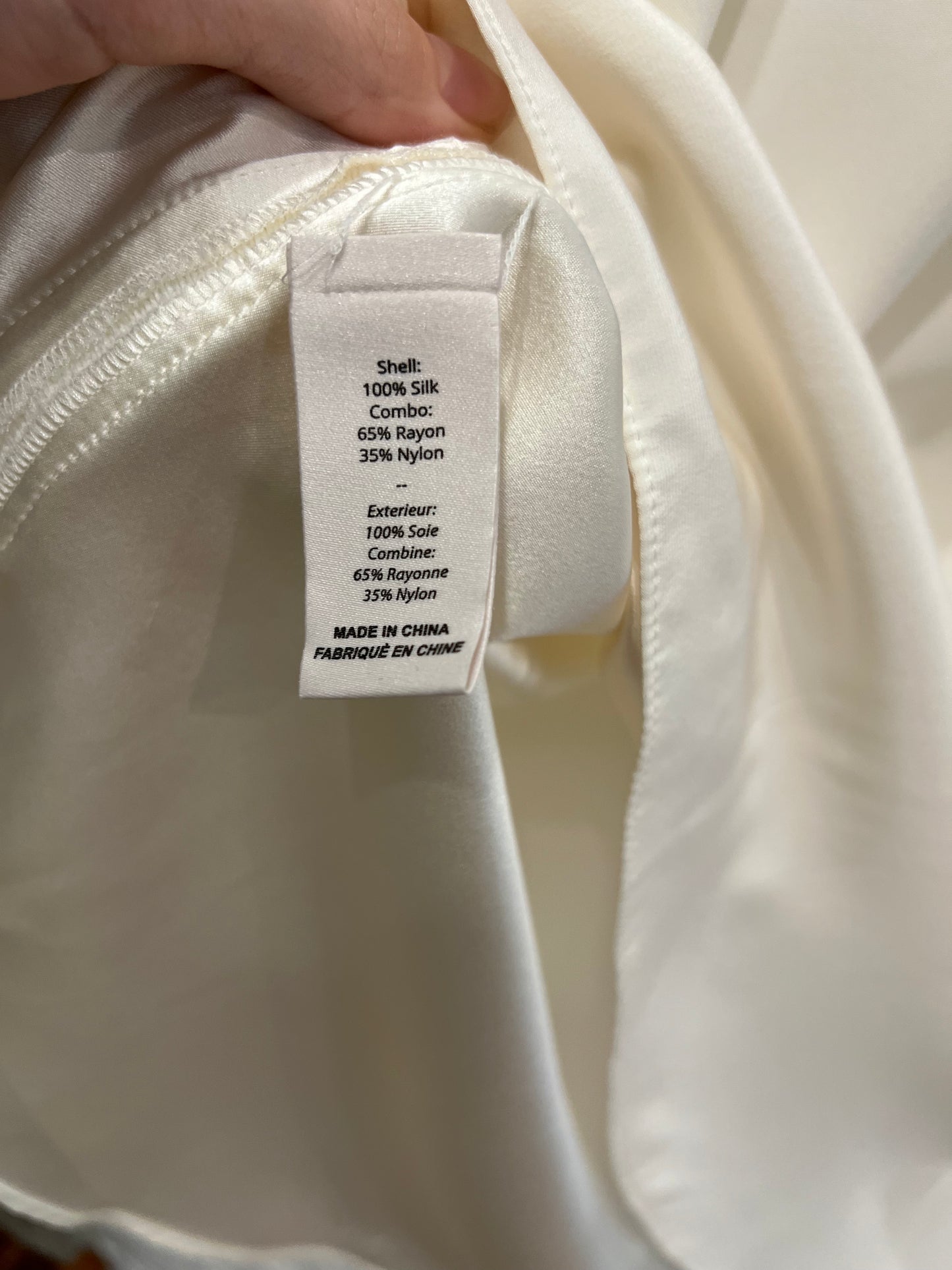 Cinq a sept cream silk blouse
