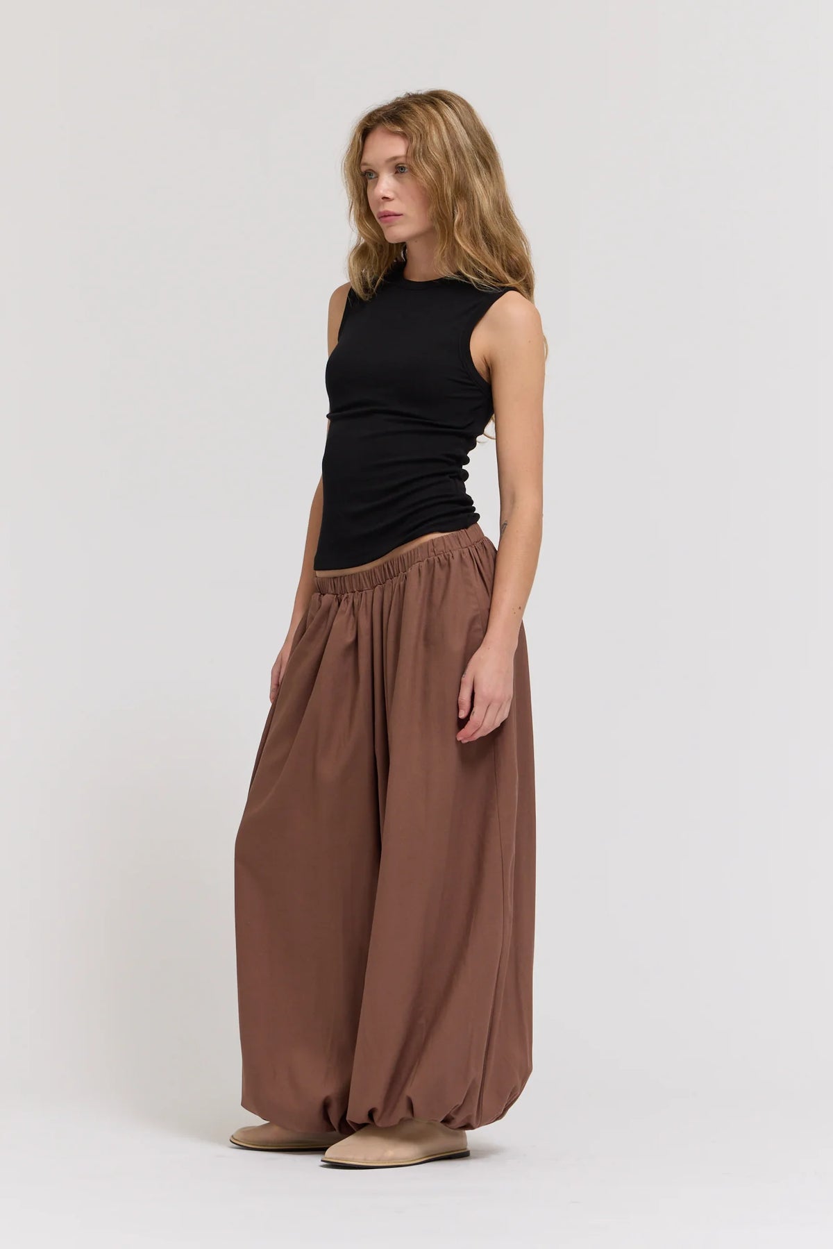 Full Harem Pants in Tobacco