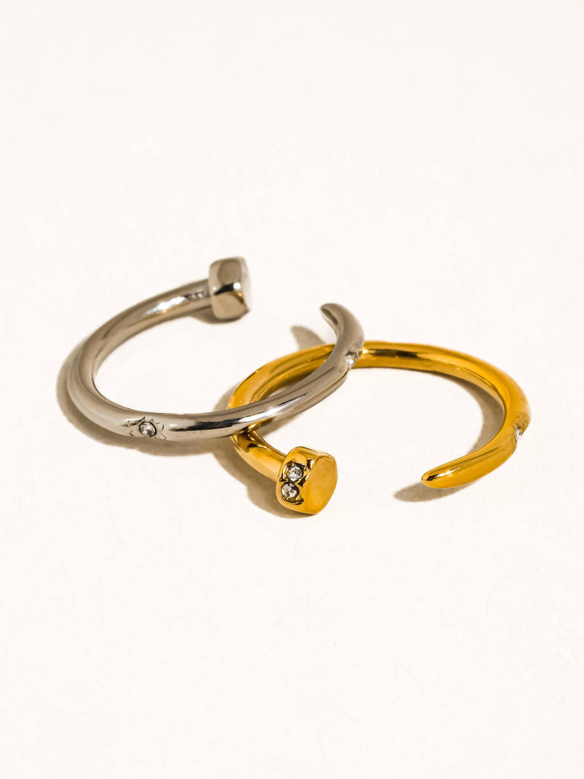 Vexa Wrap Around Nail Ring | Gold