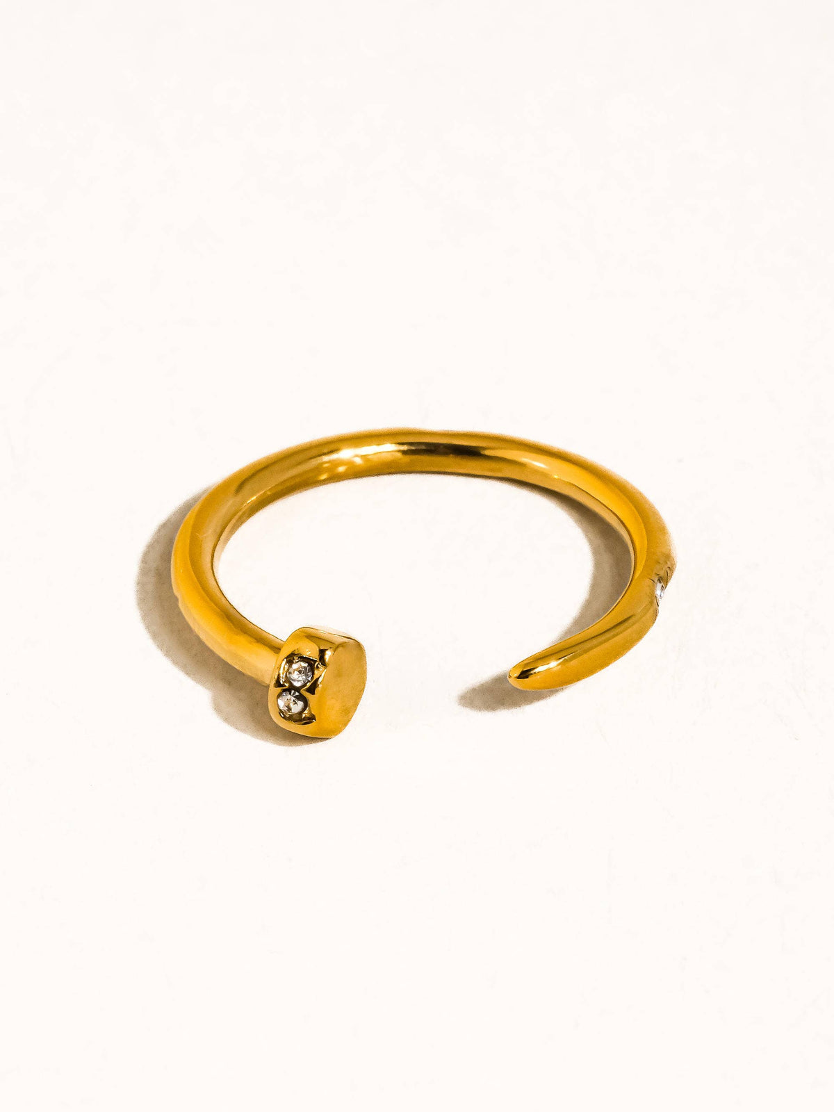 Vexa Wrap Around Nail Ring | Gold