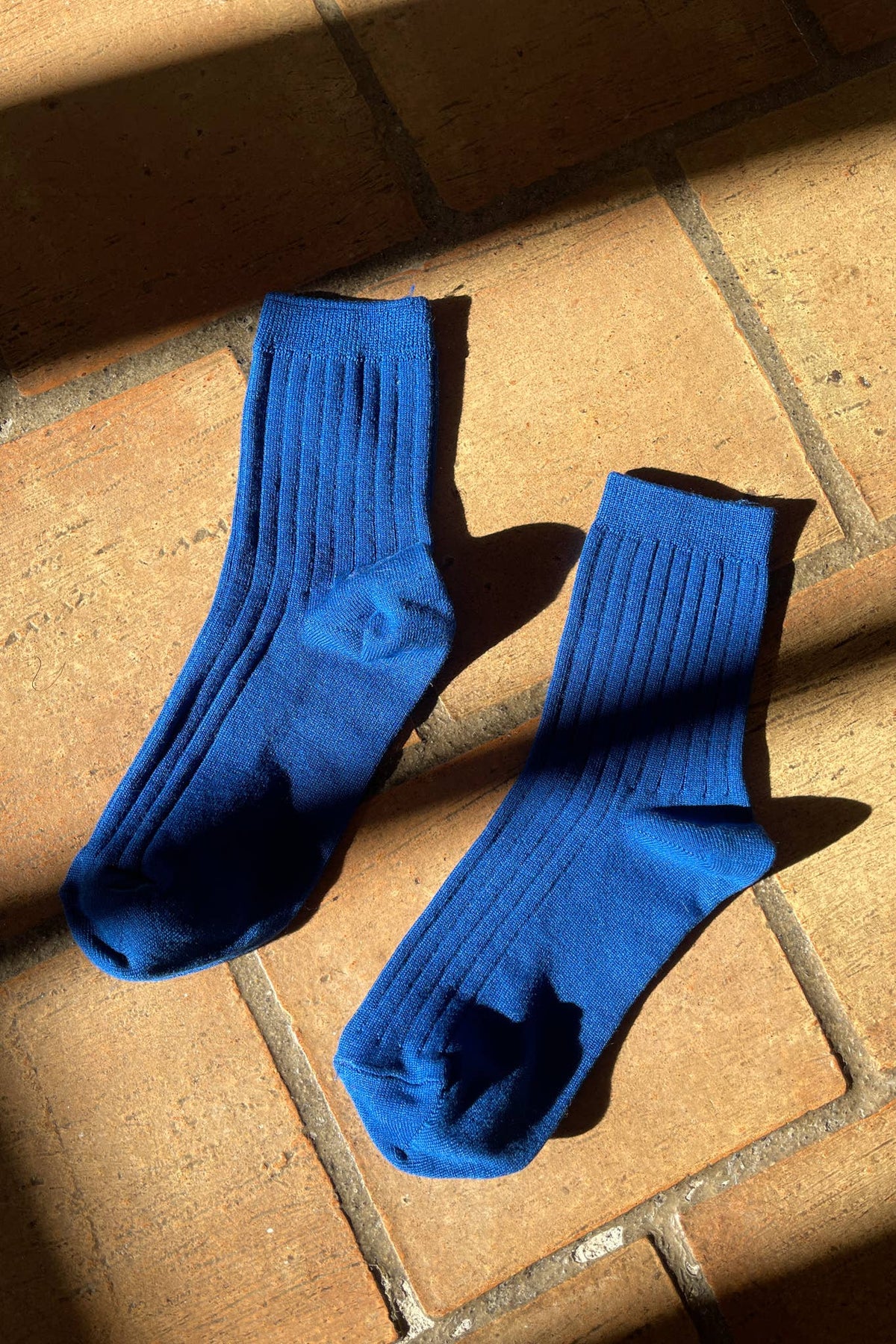 Her Socks - Mercerized Combed Cotton Rib: Pesto