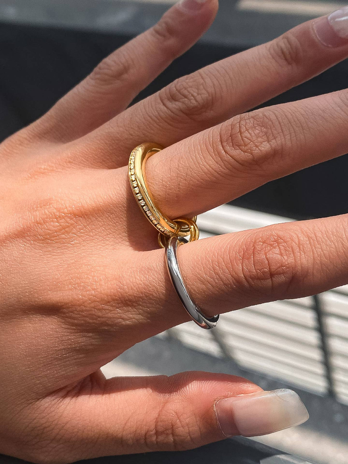 Bayard  Multi Stack CZ Band Ring